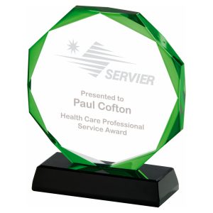 Crystal with Green "Halo" ( in Presentation Case)