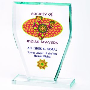 Clear Glass Flat Top for Colour Printing (In Presentation Case)