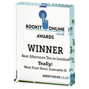 Crystal Block Award for Colour Printing (In Presentation Case)