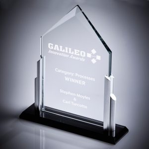 Glass Peak on Metal Base