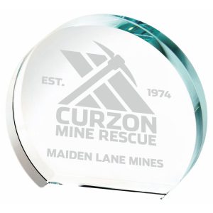 Clear Glass Circle Mini Award