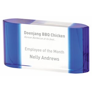 Blue Edged Glass Block