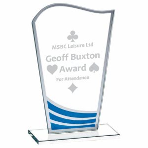 Clear Blue Wave Glass Award