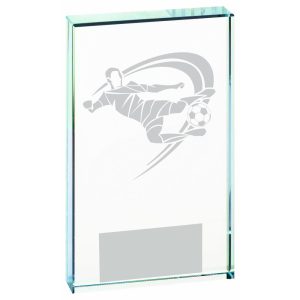 Clear Glass Football Award (Male)