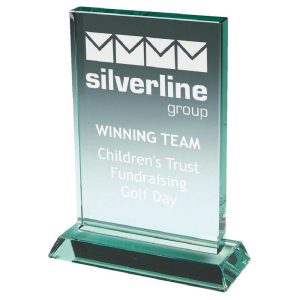 Premium Jade Glass Rectangular Stand (In Presentation Case)