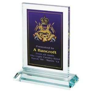 Clear Glass Rectangle for Colour Printing (In Presentation Case)