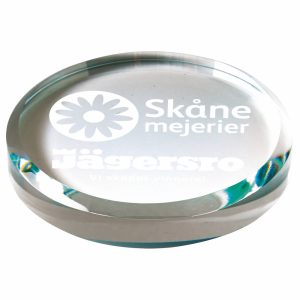 Round Glass Paperweight (In Presentation Case)